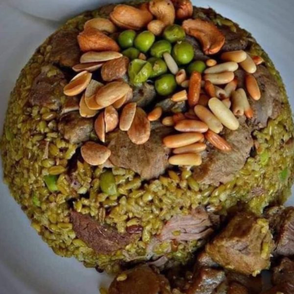 ⁦فريكة بلحم غنم مع مكسرات⁩ - الصورة ⁦1⁩