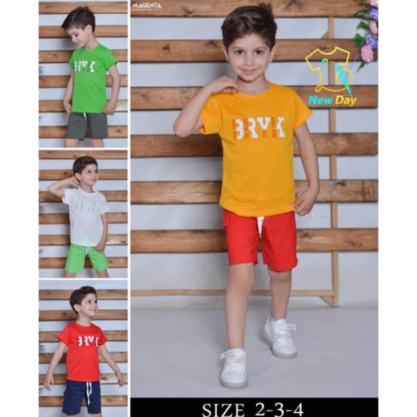 ⁦بلوزة صبيانية+بنطال كتان⁩ - الصورة ⁦1⁩
