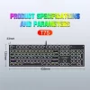⁦كيبورد GAMING ميكانيكي T-WOLF T75⁩ - الصورة ⁦5⁩