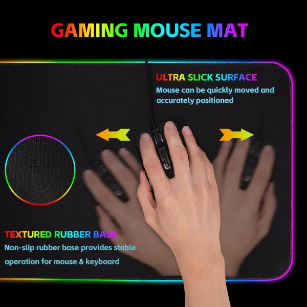 ⁦ماوس باد GAMING مع إضاءة RGB⁩ - الصورة ⁦2⁩