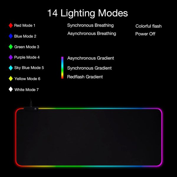 ⁦ماوس باد GAMING مع إضاءة RGB⁩ - الصورة ⁦4⁩