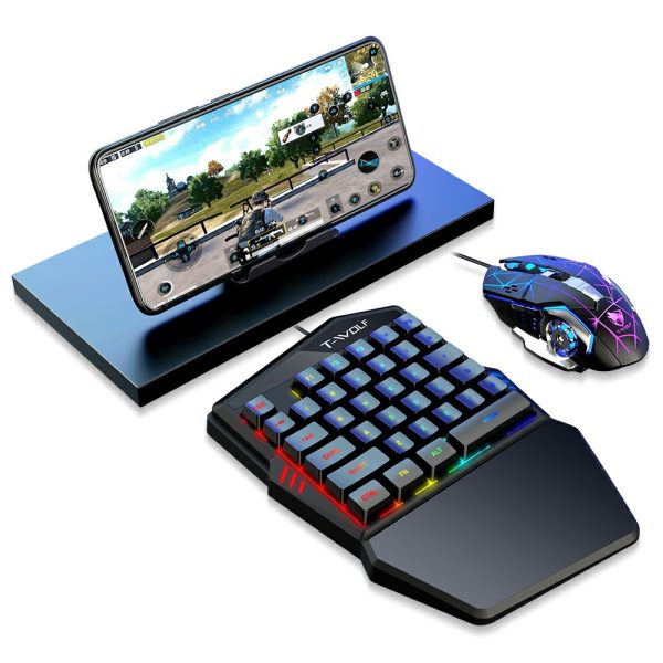 ⁦كيبورد وماوس GAMING للهاتف T-WOLF TF950⁩ - الصورة ⁦2⁩
