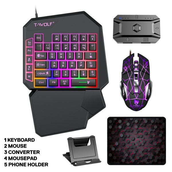 ⁦كيبورد وماوس GAMING للهاتف T-WOLF TF950⁩ - الصورة ⁦7⁩