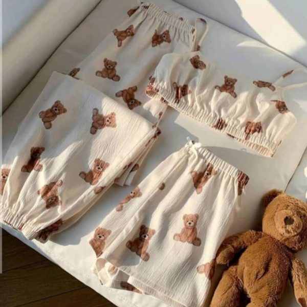 ⁦بيجاما نسائية 3قطع⁩ - الصورة ⁦1⁩