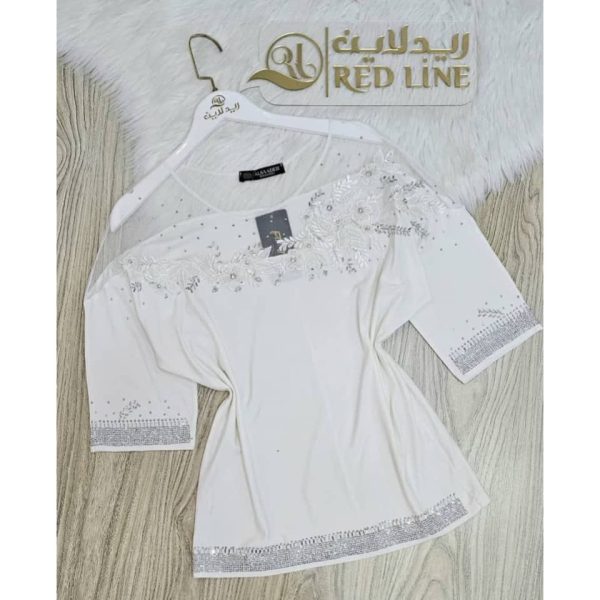 ⁦بلوزة سهرة نسائية⁩ - الصورة ⁦3⁩