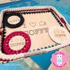 ⁦صينية خشب مع كوسترات⁩ - الصورة ⁦3⁩