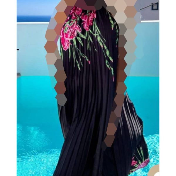 ⁦فستان نسائي ساتان⁩ - الصورة ⁦2⁩
