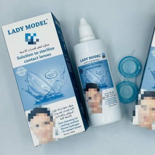 ⁦ماء عدسات لاصقة+حافظة⁩ - الصورة ⁦1⁩