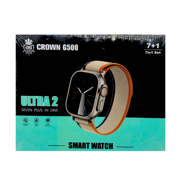 ⁦ساعة ذكية مع سبع كساتك Crown G500⁩ - الصورة ⁦2⁩