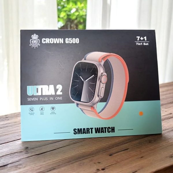 ⁦ساعة ذكية مع سبع كساتك Crown G500⁩ - الصورة ⁦1⁩