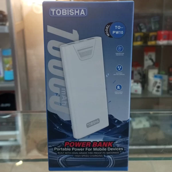 ⁦باور بانك TOBISHA 10000 ميلي أمبير⁩ - الصورة ⁦1⁩
