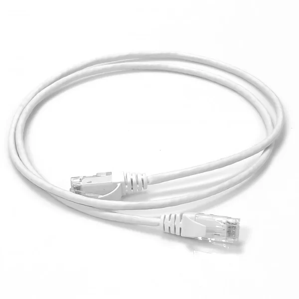⁦كبل شبكة CAT6 طول 2 متر لون أبيض⁩ - الصورة ⁦2⁩