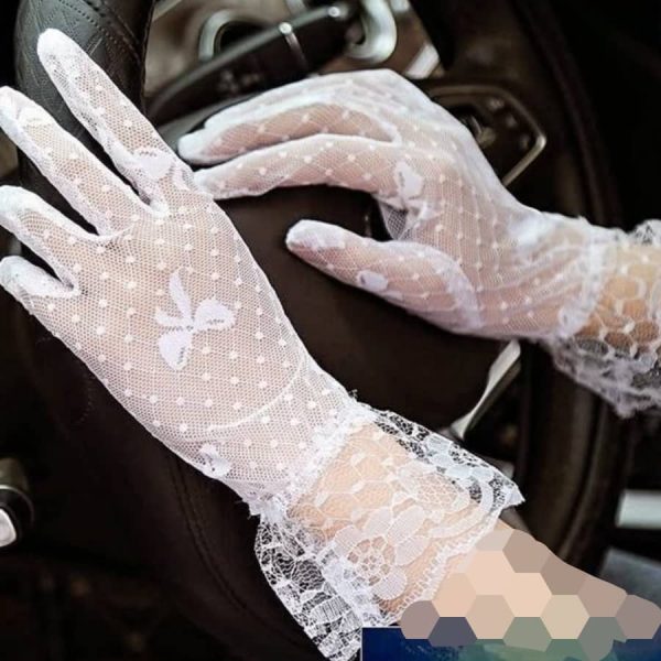 ⁦كفوف نسائية دانتيل⁩ - الصورة ⁦1⁩