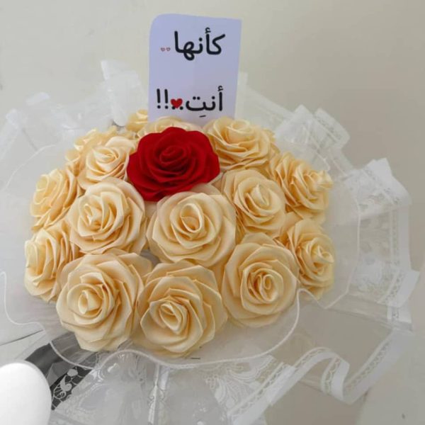 ⁦باقة ورد ساتان⁩ - الصورة ⁦1⁩
