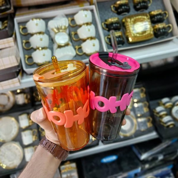 ⁦كاسة عصير HOHO مع شلمونة⁩ - الصورة ⁦1⁩