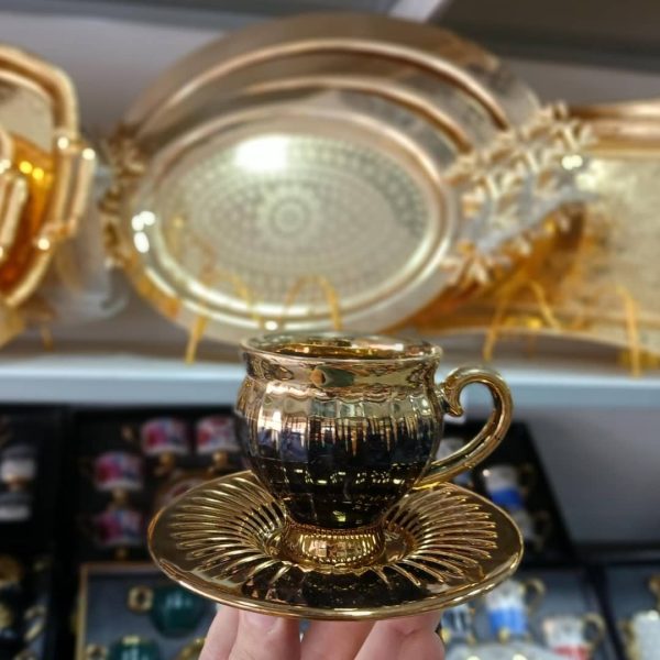 ⁦طقم فناجين محزز⁩ - الصورة ⁦3⁩