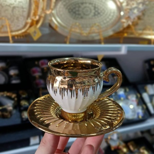 ⁦طقم فناجين محزز⁩ - الصورة ⁦2⁩
