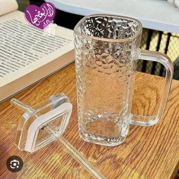 ⁦ماغ بلور مع غطاء وشلمونة⁩ - الصورة ⁦1⁩