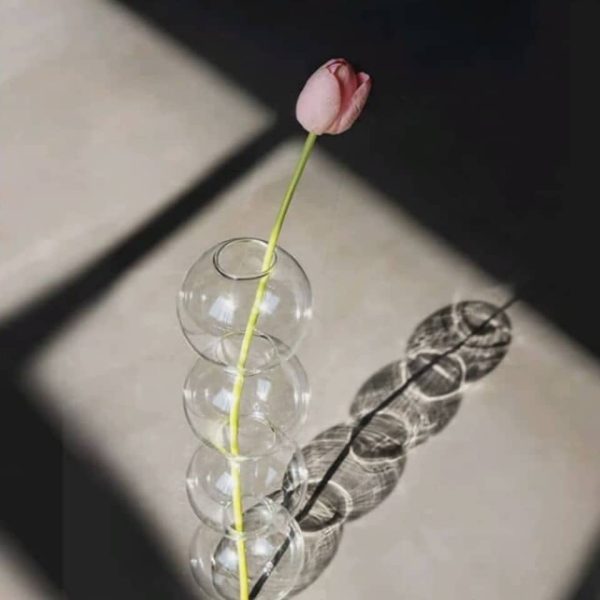 ⁦مزهرية بلور رباعية⁩ - الصورة ⁦3⁩