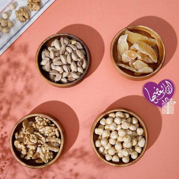 ⁦صحون خشب 4قطع⁩ - الصورة ⁦3⁩