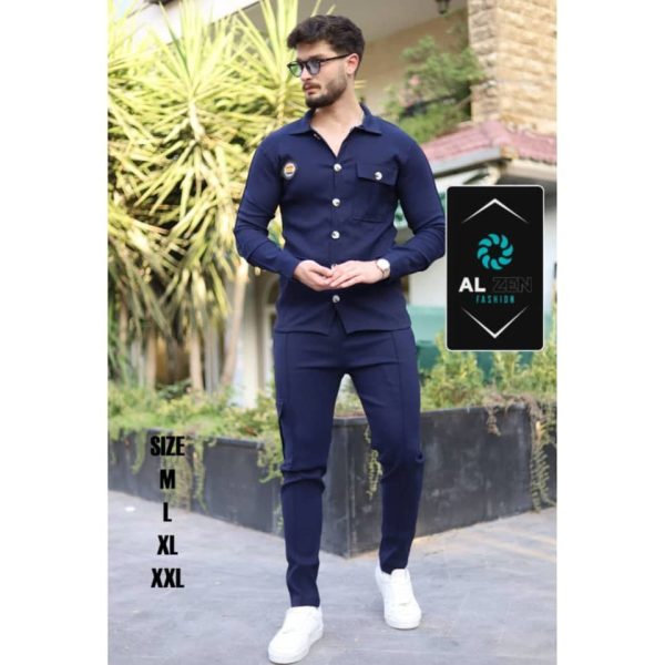 ⁦بيجاما رجالية كتان⁩ - الصورة ⁦1⁩