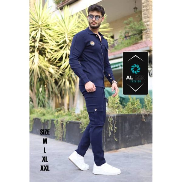 ⁦بيجاما رجالية كتان⁩ - الصورة ⁦2⁩