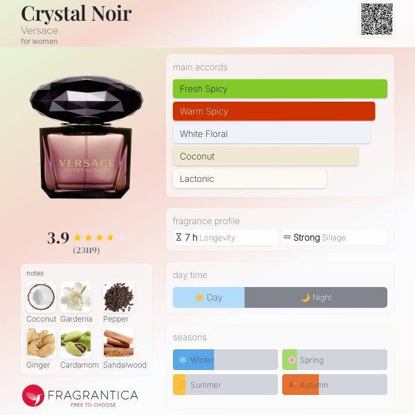 ⁦عطر VERSACE CRYSTAL NOIR للنساء⁩ - الصورة ⁦1⁩