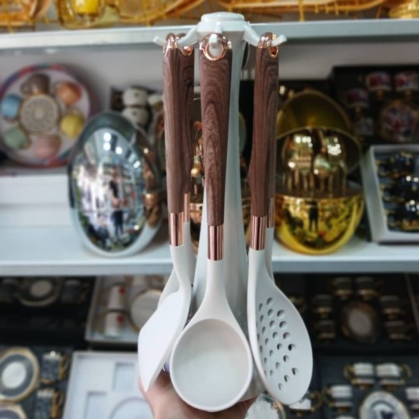 ⁦ملاعق سيليكون مع حمالة⁩ - الصورة ⁦2⁩