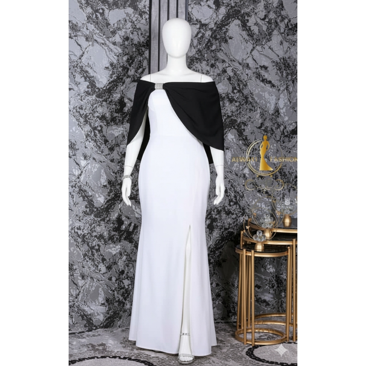 005 فستان نسائي كريب - الصورة 1