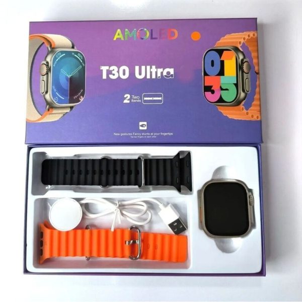 ⁦ساعة ذكية T30 ULTRA 3 مع كستكين⁩ - الصورة ⁦2⁩