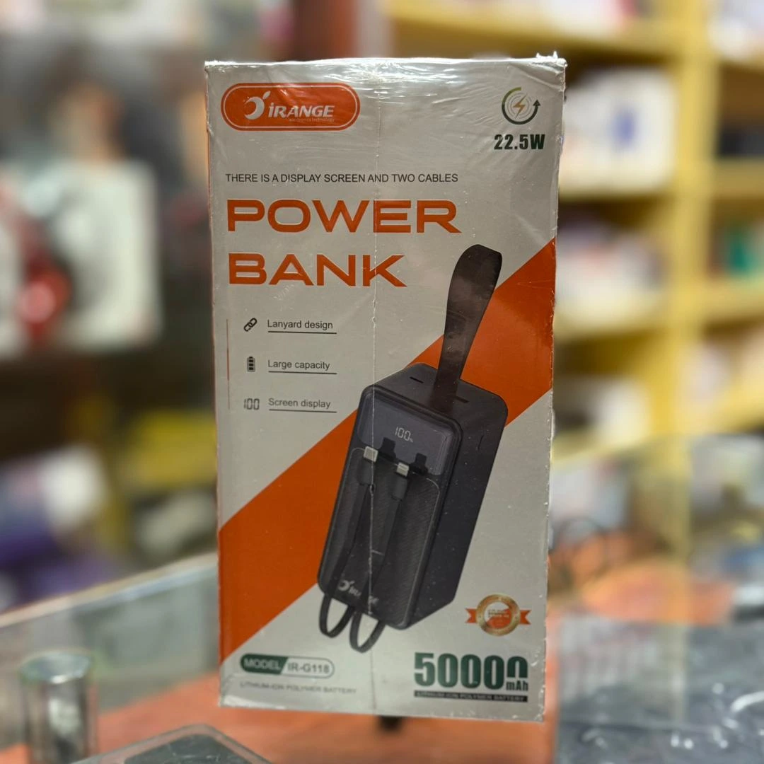 3182 باور بانك أورانج 50000 ميلي أمبير يدعم الشحن السريع - الصورة 1