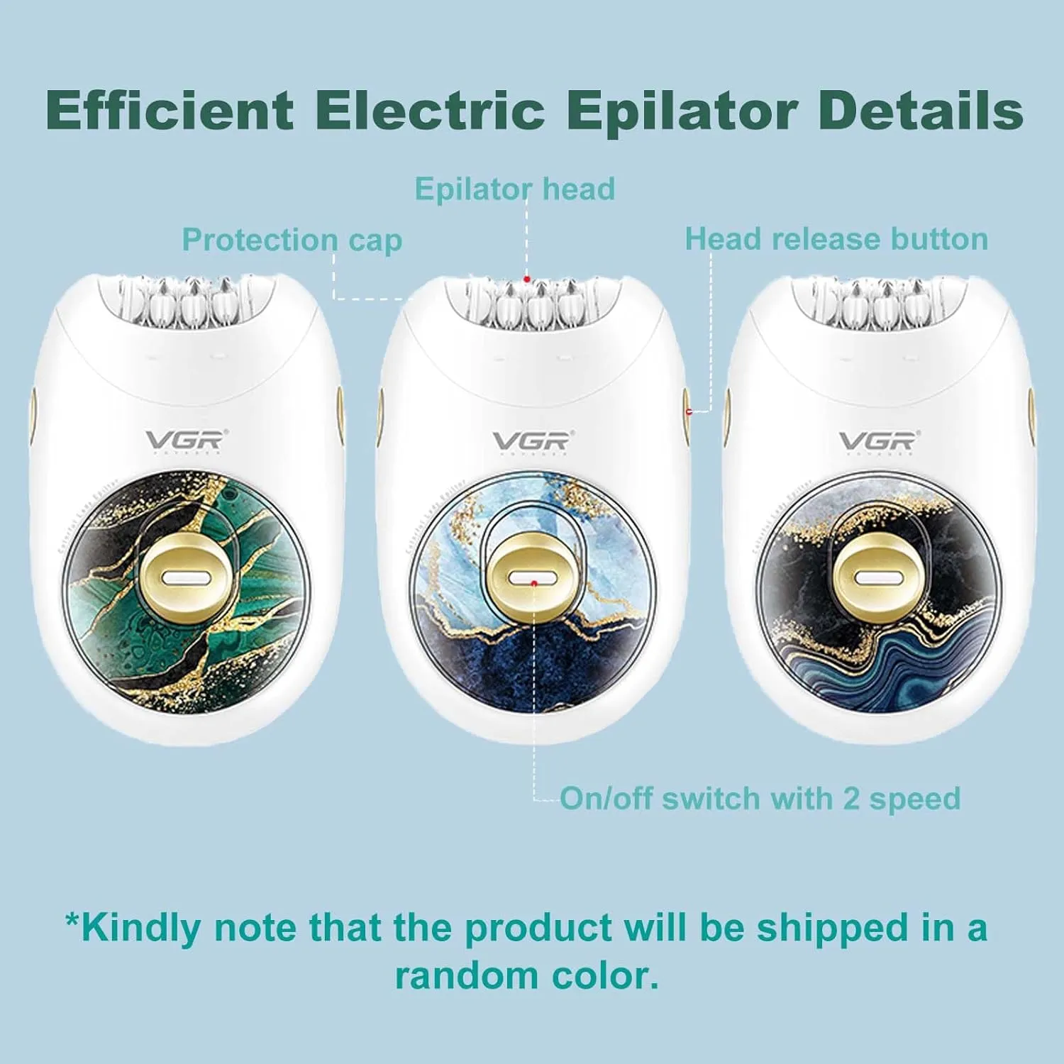 3248 ماكينة حلاقة نسائية VGR V-706 - الصورة 3