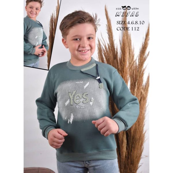 ⁦بلوزة صبيانية قطن⁩ - الصورة ⁦4⁩
