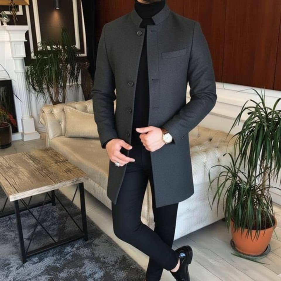 WhatsApp Image 2025-10-09 at 7.48.09 PM (2) ترانشكوت رجالي جوخ - الصورة 1