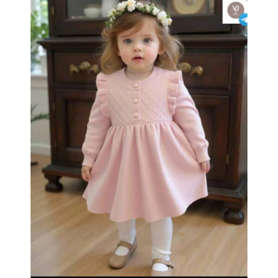 16 فستان بناتي بأكمام - الصورة 1