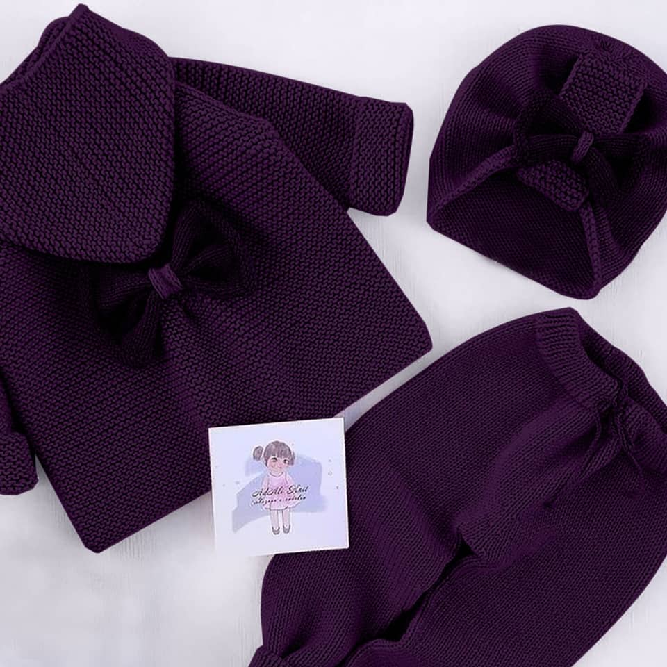 WhatsApp Image 2025-11-05 at 5.17.53 PM طقم بناتي تريكو - الصورة 1