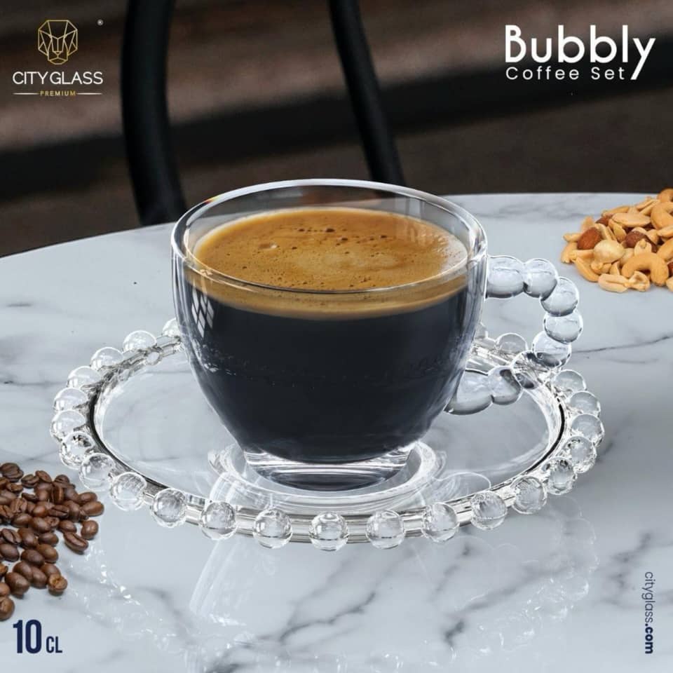 WhatsApp Image 2025-12-11 at 1.05.01 PM فناجين بلور مع أطباق - الصورة 1