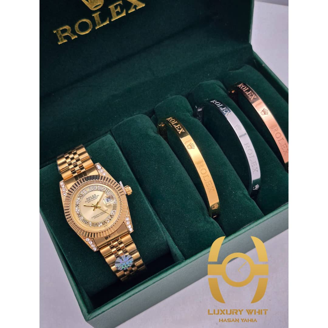 WhatsApp Image 2025-12-13 at 11.02.39 AM ساعة نسائية Rolex مع أساور - الصورة 1